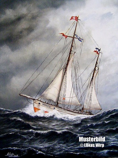 Segelschiff Hamburg Marinebild Ölgemälde Lukas Wirp