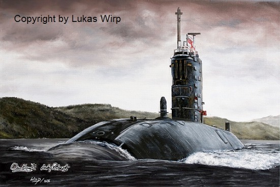 Englisches Atom U-Boot der Royal Navy Lukas Wirp