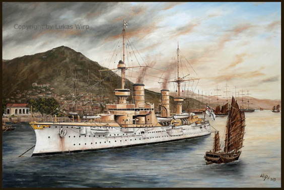 Ostasiengeschwader SMS Fürst Bismarck