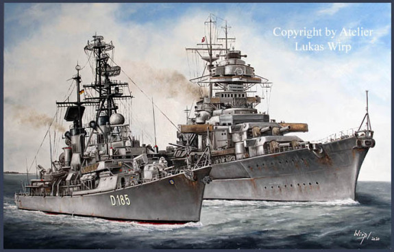 Deutsche Marine Schlachtschiff Bismarck
