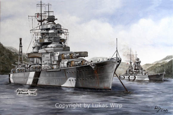 Bismarck und Prinz Eugen in Norwegen
