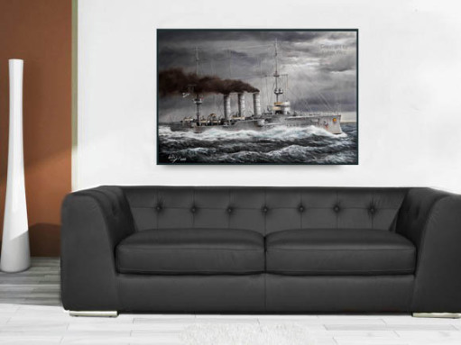 Marine Gemälde SME Emden Kaiserreich